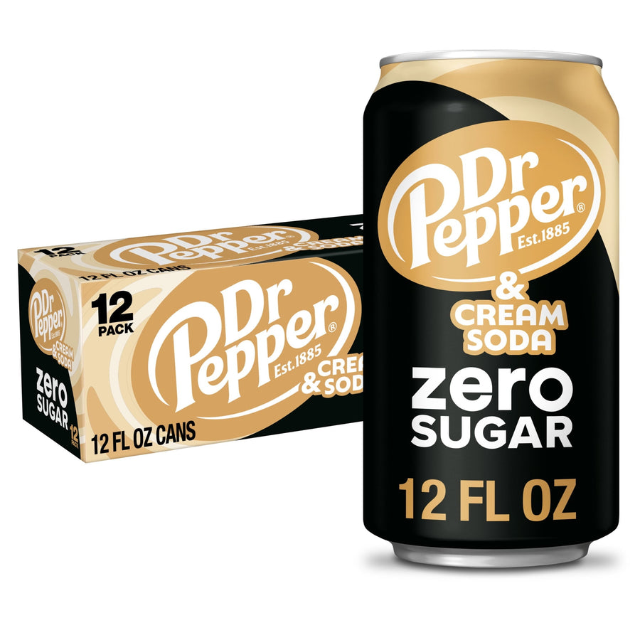 Dr Pepper & Cream Soda Zero Sugar - Fresh Soda Ready
