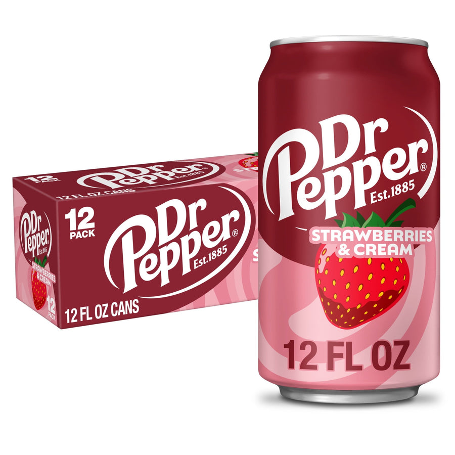 Dr Pepper Strawberries & Cream Soda - Home Fridge Style