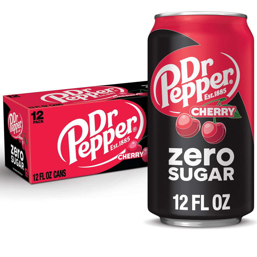 Dr Pepper Cherry Zero Sugar Soda - Simple Soda Style